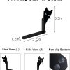 supplier direct ecqizer peeping cat metal bookends cute cat book ends for shelves bookshelf decorative objects home office desk bookshelf decor cat lover gifts for women (black) wholesale prices