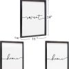bulk purchase heiple set of 3 framed farmhouse home sweet home sign 11’’x14’’ above bed wall decor for bedroom decor and living room wall art wood signs (black, 11''x14) trade price