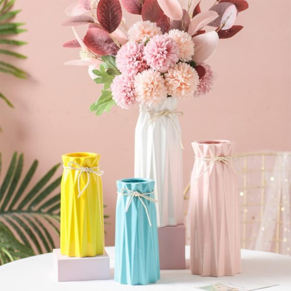 oem/odm services ceramic flower vase modern home decor vases for centerpieces pink minimalist farmhouse vase 9.5" h x 3.9" w cute decorative vases flowers tulip pampas grass vase for table bathroom shelf affordable bulk deals