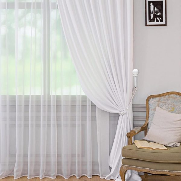 bulk purchase sumnacon set of 2 decorative curtain holdbacks, wall mounted aluminum alloy window drapery tiebacks for bedroom, livingroom office come with screws, white factory discount