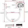 bulk purchase sumnacon 2pcs aluminum alloy curtain holdbacks - wall mounted drapery tiebacks with screws, decorative curtain holders for bedroom livingroom bathroom office home decor, white factory discount