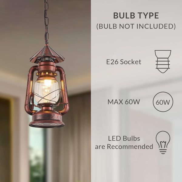 custom wholesale noxarte vintage pendant light lantern ceiling light fixture with glass shade adjustable chain for kitchen island farmhouse loft porch width 7 inch x height 15 inch oem/odm services