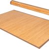 manufacturer direct giantex 5’ x 8’ bamboo area rugs - floor mat with anti-slip backing, durable roll-up floor rug, 60” x 96” indoor mat rug for dining room, living room, bedroom, entryway, bamboo carpet (modern) trade price