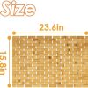 manufacturer direct bamboo bath mat with anti slip pads,23.6x15.8 inches bathroom shower and bathtub floor mats,non slip water proof mat,indoor outdoor use for kitchen bedroom bathroom toilet pet mat floor rug trade price