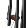 producer to buyer wind chimes for outside with wood wind catcher, 37 inches large aluminum windchimes outdoors for patio decoration & zen atmosphere, best gifts for mom(black) discounted pricing