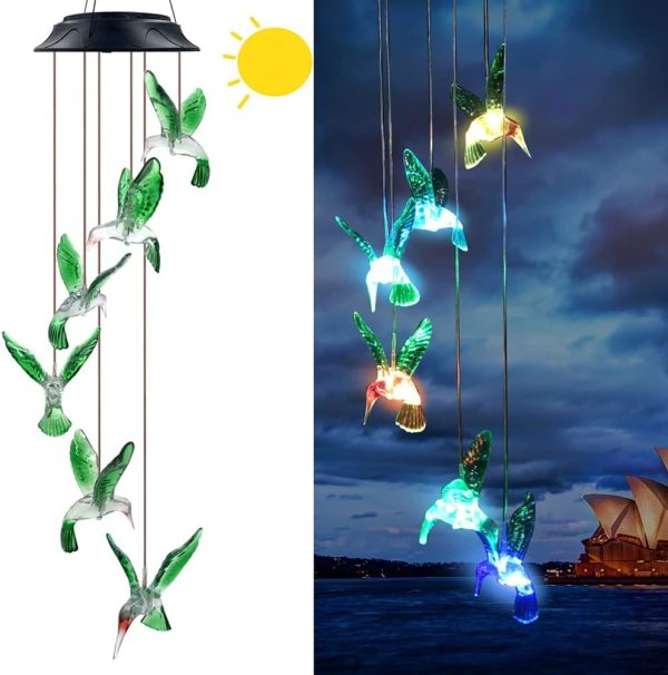producer to buyer hummingbird solar chimes,unique birthday gifts for women/mom/grandma,best idears grardening discounted pricing