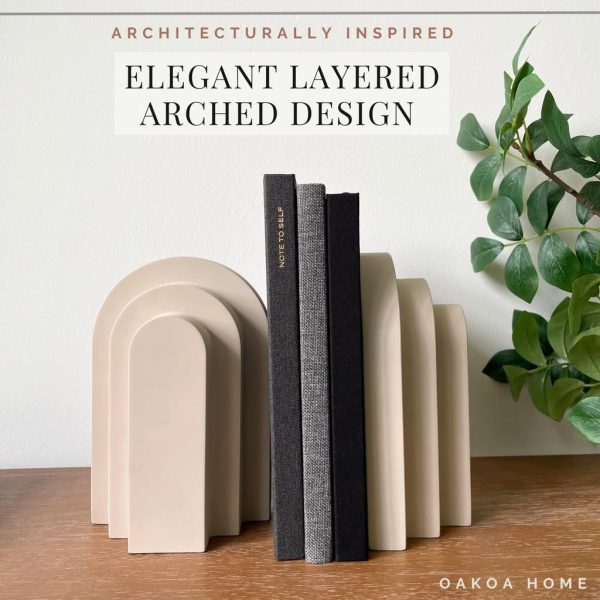 supplier direct oakoa concrete heavy book ends decorative - decorative bookends for heavy books - book ends for shelves decorative - heavy duty bookends for shelves decorative - modern bookends decorative wholesale prices