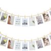 bulk purchase hanging photo display wall decor, 2pcs boho wooden bead garland collage picture frame with 9 wood clips for bedroom, living room, office, dorm decor, photos holder teen girl gifts trade price