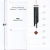 producer to buyer woodstock wind chimes of neptune wind chimes for outside, 54" black large deep tone wind chime décor for outdoor garden, patio, porch, encore collection discounted pricing