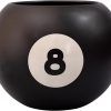 oem/odm services ban.do novelty 8 ball flower vase, retro ceramic shelf decor, unique and eclectic vase, 8-ball affordable bulk deals