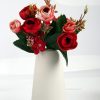 oem/odm services simple vase for flowers plants, matte vases for modern table shelf home decor wedding boho decor, 6" h frosted elegant ceramic vase for pampas grass fluffy stem bouquet lavender flowers (white, 1) affordable bulk deals
