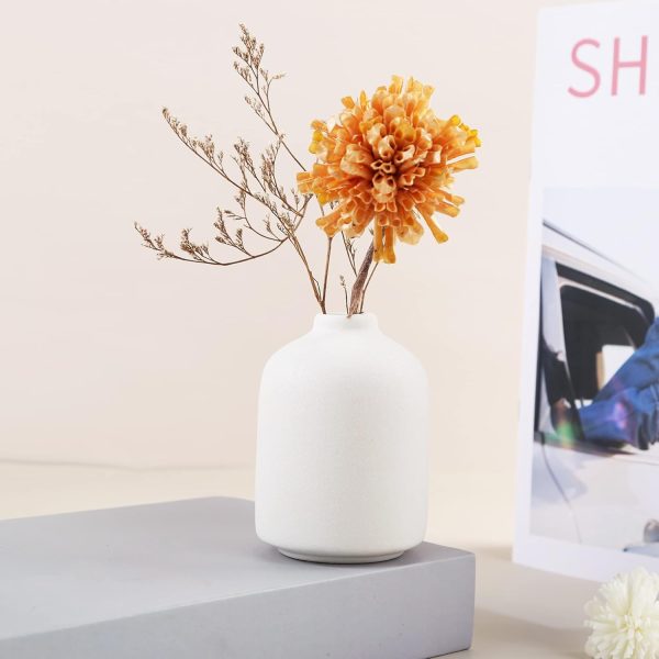 oem/odm services ceramic vase for home decor,ceramic vase, dried flower vase, living room decoration, flower arrangement decoration shooting props(white) affordable bulk deals