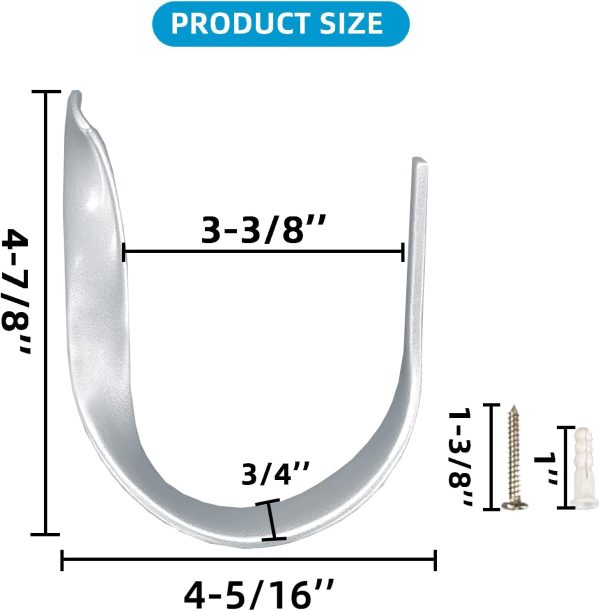 bulk purchase decorative curtain holdbacks,wall mounted window drapery tiebacks for bedroom,livingroom,office come with screws (nickel,2) factory discount