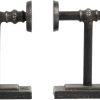 supplier direct creative co-op bronze arrow shaped cast iron bookends (set of 2 pieces) wholesale prices