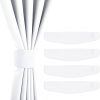 bulk purchase nicetown strong magnetic curtain tiebacks - modern simple style curtain ties backs holdbacks holders for indoor/outdoor curtains (white, 18.5 x 4 inches, set of 4) factory discount