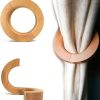bulk purchase nice purchase 2 pcs wooden curtain tiebacks holdbacks european classic retro window home office decorative drapes holders strong magnetic clean durable - multifunctional also wood pants hanger (a) factory discount