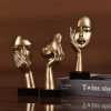 dropship from factory 3 pcs thinker small statue, golden black abstract art sculpture modern home decora shelf decor knick knacks desktop decor christmas tv stand decor new year gift (3 pcs gold) mass production supply