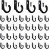 competitive pricing 58 pieces key hooks, blacks small hooks, single hooks for hanging hat, jewelry, steel metal hooks, kitchen towel little hook with black screws for farmhouse retro crafting projects one-stop wholesale