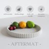 wholesale direct decorative tray for coffee table tray decor, concrete gray round tray home decor tray, table trays decorative, bandejas decorativas, centerpiece tray bulk purchase at factory prices
