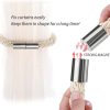 bulk purchase niceec 2 pack strong magnetic curtain tiebacks modern simple style drape tie backs convenient decorative weave rope curtain holdbacks for thin or thick home & office window draperies (beige) factory discount