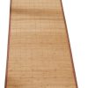manufacturer direct miles kimball bamboo non-slip runner with nylon trim, 23” x 118” – narrow rubber backed bamboo runner with water resistant capabilities for kitchen, sunroom, hallway & entranceway trade price