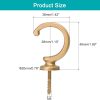 bulk purchase uxcell 4pcs curtain holdback, aluminum alloy wall mounted curtain holders drapery tieback hooks for living room bedroom office (gold) factory discount