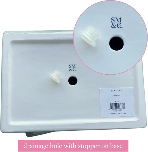 oem/odm services steel mill & co original small book-shaped decorative planter, ceramic planter for home decor, cute bookshelf decor, unique planter for book lovers, classic titles bookstack affordable bulk deals