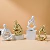 supplier direct style-a beige, creative abstract thinker bookend for home aesthetic, study, and wine cabinet – stylish shelf decor accent and thoughtful gift for living room, bar, or coffee shop wholesale prices