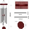 producer to buyer memorial wind chimes outdoor large deep tone, sympathy wind-chime personalized with 6 tuned tubes, elegant chime for garden patio balcony and home discounted pricing