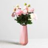 oem/odm services ceramic vase, 7.4 inch for pampas calla lily tulip, flower vase minimalism style for modern table shelf home decor, fit for housewarming, weddings, birthday, christmas, thanksgiving, new year (pink) affordable bulk deals