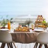wholesale direct manspdier wood 3 tier serving tray three tiered cupcake stand, rectangle serving platter wooden farmhouse, party serving brown decorative tray decor bulk purchase at factory prices