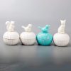 dropship from factory sevenbees blue ceramic jewelry box with bird statue, 2 drawers, ring holder, decorative animal statue, gifts for home decor, wedding, birthday, christmas mass production supply