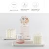 wholesale direct 2 pcs bathroom sink vanity trays(8.66" * 3.15"), diatomaceous earth coasters, kitchen soap tray, water absorbing stone used for hand soap & plants & cosmetic bottles in the modern home bulk purchase at factory prices