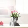 oem/odm services face vase,flower vase desk decor,ceramic body vase female form ideal shelf decor,modern farmhouse table decor,small cute vase bookshelf decor half face vase 5.5'' l x 4.8'' h affordable bulk deals