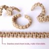 bulk purchase braided curtain tiebacks for drapes, rustic curtain holdbacks set of 4, handmade curtain ties for sheer/light weight drapes factory discount