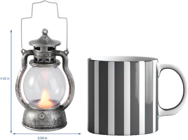 custom wholesale hanging hurricane lantern, 4inch led vintage lantern metal, water and impact-resistant lantern with carry handle for antique designer light study room bedroom(random style) oem/odm services