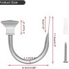 bulk purchase sumnacon set of 2 curtain holdbacks, wall mounted aluminum alloy window drapery tiebacks for bedroom livingroom office come with screws, silver factory discount
