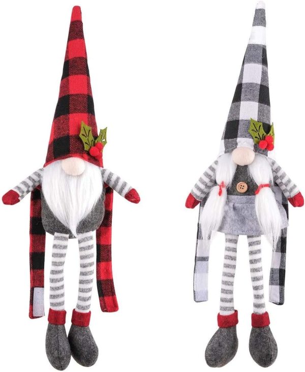 bulk purchase d-fantix christmas curtain tieback buckle set of 2, mr and mrs gnome curtain tiebacks holder fastener buckle window christmas ornaments decorations home décor 2024 factory discount
