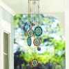 producer to buyer flower wind chimes outdoors with colorful glass beads deep tone memorial sympathy window garden hanging windchimes for outside discounted pricing