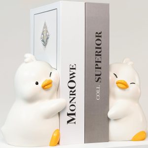 supplier direct cute bookends, cute hug ducks decorative bookend, book ends for shelves, cute home decor unique book holders book stoppers funny book end for kids children desk office bookshelf decor wholesale prices