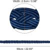 bulk purchase uxcell 2pcs curtain tiebacks, 58cm/23 braided drapery holdback holder decorative rope tie back with 2 metal hooks, navy blue factory discount