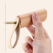 competitive pricing 6 pack wood wall hooks, wooden coat hooks wall mount, heavy duty robe hat hooks for wall, decorative rustic coat rack hangers for hanging clothes towels guitar backpacks purses one-stop wholesale