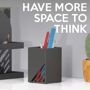 supplier direct iron arch modern and decorative bookends for heavy books, 200% stronger & heavier than the average bookends, large bookends with matching bonus storage cup (carbon black) wholesale prices