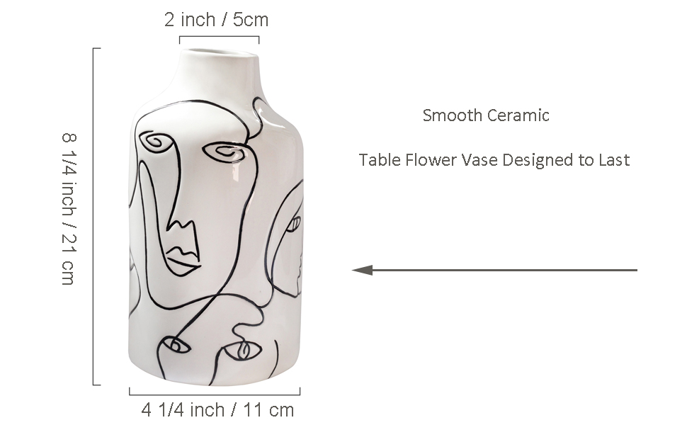 oem/odm services kimdio ceramic vase for home decor, abstract irregular design flower vase, living room decor minimalist decorative vases for pampas grass affordable bulk deals