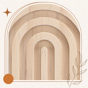 bulk purchase tatuo 2 pieces boho wooden rainbow wall shelves bohemian hanging shelf wall mount book shelf for living room bathroom bedroom classroom office nursery wall decor (classic) trade price