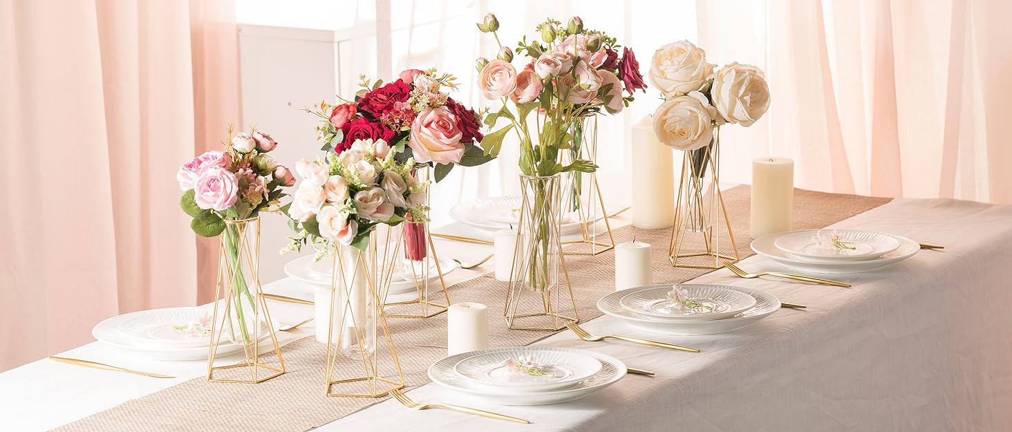 oem/odm services gold vase for home decor,flower vase for decor,geometric vases for centerpieces,gold glass vase for wedding decorations,gold vases for centerpieces,gold test tube vase (8.5 inch gold) affordable bulk deals
