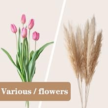 oem/odm services white ceramic vase for flowers, 8 inch flower vase modern white vase home decor, small vase, ribbed textured vase for pampas grass decorative vase, for farmhouse coffee table bookshelf home living affordable bulk deals