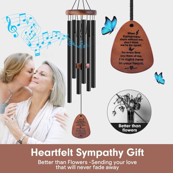 producer to buyer yountasy sympathy wind chimes , bereavement/memorial /sympathy gift in memory of loved one loss of mother father condolence remembrance 32 inch discounted pricing