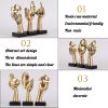 dropship from factory 3 pcs thinker small statue, golden black abstract art sculpture modern home decora shelf decor knick knacks desktop decor christmas tv stand decor new year gift (3 pcs gold) mass production supply