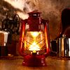 custom wholesale 4 pcs led vintage lanterns battery operated lantern warm white old hurricane lantern antique metal hanging led lantern lamp with dimmer switch for indoor table outdoor camping lighting (red) oem/odm services
